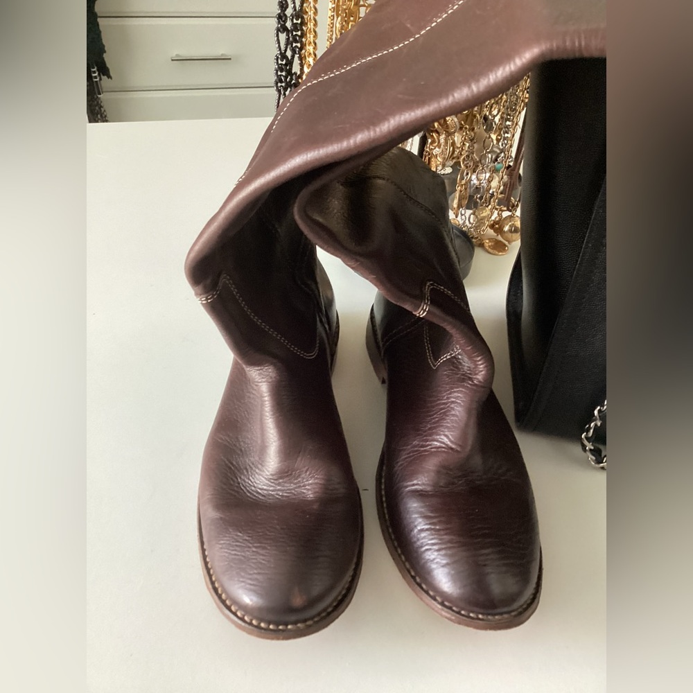 Brown Knee High Frye Boots - Picture 2 of 9